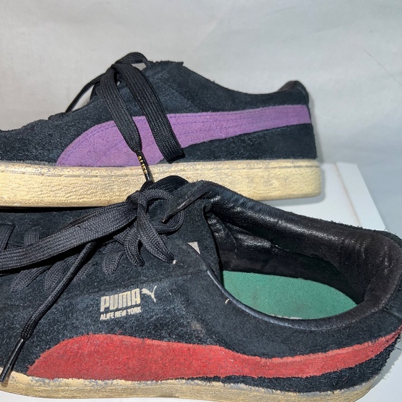 PUMA x ALIFE - Black/Amazon - Suede Classic - Low Top Sneaker - Distressed Suede - Picture 5 of 11